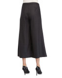 Wide-Leg Karate Pants, Charcoal 