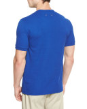 Classic Crewneck Piqué T-Shirt, Blue