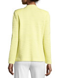 Textured One-Button Jacket, Daiquiri Green