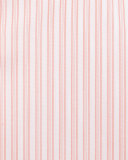 Contrast-Collar Striped Dress Shirt, Orange