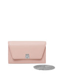 Anouk Leather Envelope Wallet-on-Chain, Pale Rose