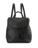 Thea Mini Leather Backpack, Black