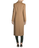 Long Camel-Hair Coat, Caramel