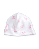 Baby Ballet Slippers Printed Pima Baby Hat, Pink, Size Newborn-Small