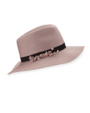 Georgina Felt Fedora Hat, Rose