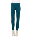 Melissa Wool-Blend Skinny Pants, Seabiscuit Teal
