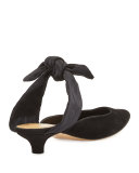 Coco Suede 40mm Mule, Black