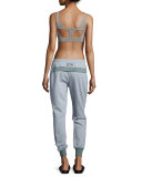 Essentials Drawstring Sweatpants, Chalk Blue Melange