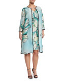 Dolomiti Flower-Print Sheath Dress, Plus Size
