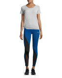 Explosive High-waist Performance Tights, Blue/Black