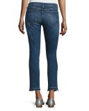 Dre Skinny Capri Jeans with Released Hem, Livington