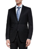Solid Two-Piece Suit, Black