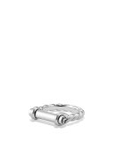 7mm Sterling Silver Maritime Shackle Ring, Men's Size 10