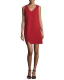 Jenn Sleeveless Shift Dress, Rubiate