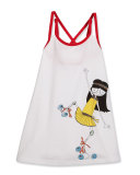 Miss Marc Strappy Swim Coverup, White, Size 4-5