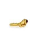 22K Gold Bypass Ring with Citrine