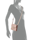 Small Rockstud Flap Crossbody Bag, Beige