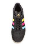 Men's Gazelle Tricolor Suede Sneaker, Black/Multicolor