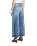 The Wide Leg Crop Jeans w/Released Hem, Old Soul
