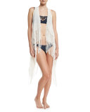 Janis Fringe Coverup Vest