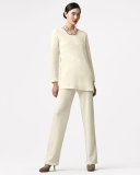 Ottoman Knit 3/4-Sleeve Tunic