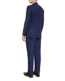 Sienna Contemporary-Fit Solid Two-Piece Travel Suit, Navy
