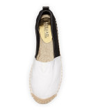 Meg Slip-On Espadrille, Optic White/Black