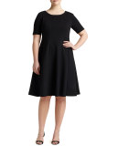 Bev Short-Sleeve Dress, Plus Size