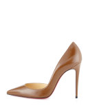 Iriza Half-d'Orsay 100mm Red Sole Pump, Indiana
