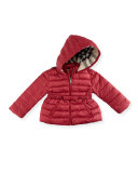 Janie Hooded Puffer Jacket, Pink/Purple, Size 12M-3