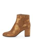 Leitzel Metallic Suede Bootie, Bronze