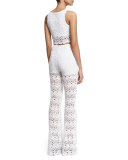 Rosi Floral-Lace Crop Top
