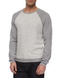Raglan Long-Sleeve Shirt, Light Gray