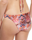 Rhapsody Printed Reversible Low-Rise Swim Bottoms
