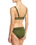 Convertible-Waist Swim Bottom, Green