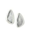 Freeform Silver Foil Earrings