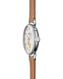 The Canfield 38mm Alligator Strap Watch, Dark Camel