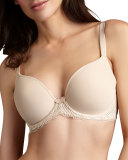 La Femme Plunge-Neck Contour Bra