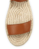 Gila Lace-Up Espadrille Sandal, Chestnut