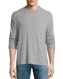 Sueded Jersey Raglan T-Shirt