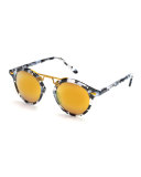 St. Louis Mirrored Round Sunglasses, Interstellar