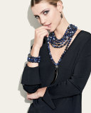 Pave Hematite Circle Drop Earrings