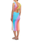 Auralight Colorblock Coverup Midi Dress