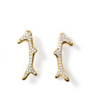 18K Glamazon Pavé Diamond Reef Earrings