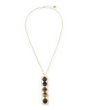 Abacus 5-Bead Horn Pendant Necklace