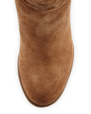 Jona Slouchy Suede Bootie, Stucco Tan