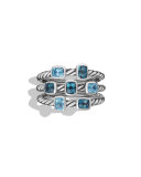 Confetti Ring with Blue Topaz and Hampton Blue Topaz