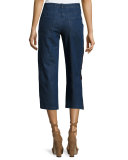Denim Button Cargo Pants, Maritime