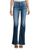 High-Waist Vintage Boot-Cut Jeans, Bright Indigo