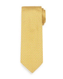 Micro-Square Neat Silk Tie, Yellow